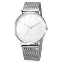 Load image into Gallery viewer, Black Quartz Watch Women Mesh Stainless Steel Bracelet Casual