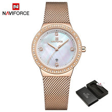 Load image into Gallery viewer, New NAVIFORCE Women Luxury Brand Watch Simple Quartz Lady