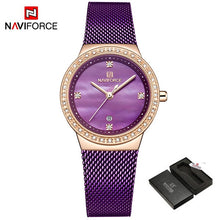 Load image into Gallery viewer, New NAVIFORCE Women Luxury Brand Watch Simple Quartz Lady